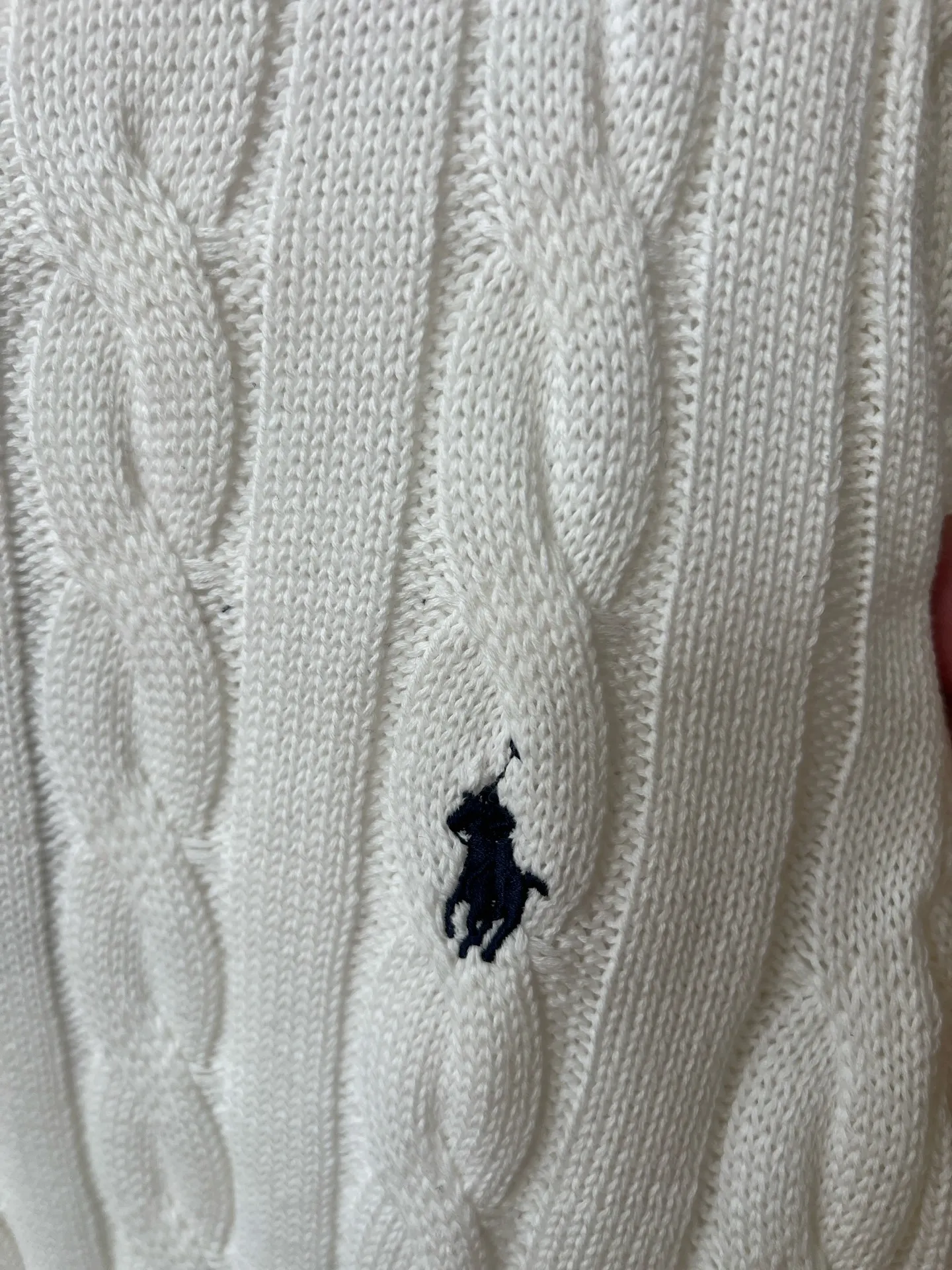 P230 Ralph Lauren men's and women's round neck rubberized sweater, made of the same pure cotton washed fabric as the original, no difference in craftsmanship details, original pony embroidery on the chest, restored one to one